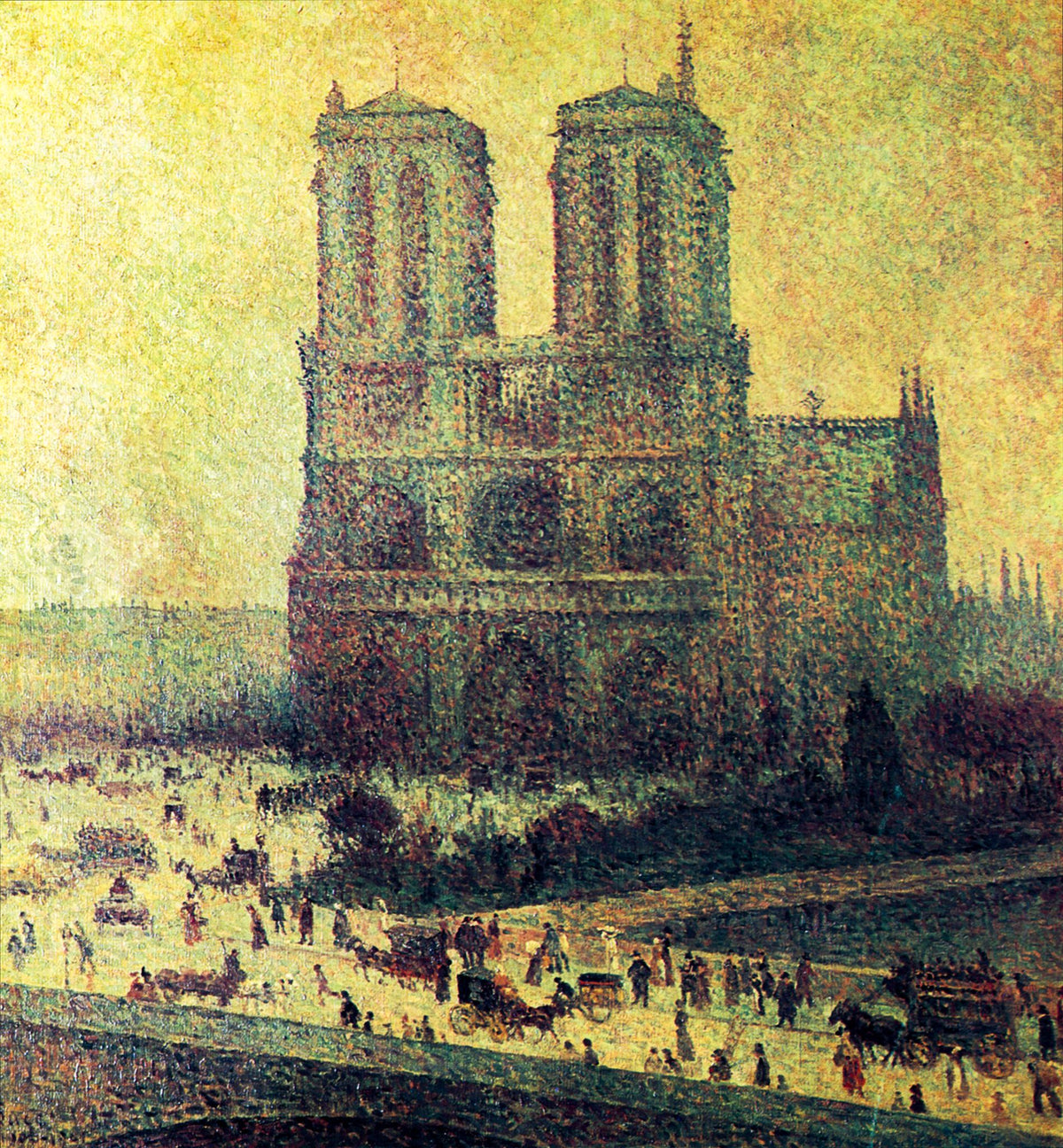 Notre-Dame – Maximilien Luce, 1900, framed