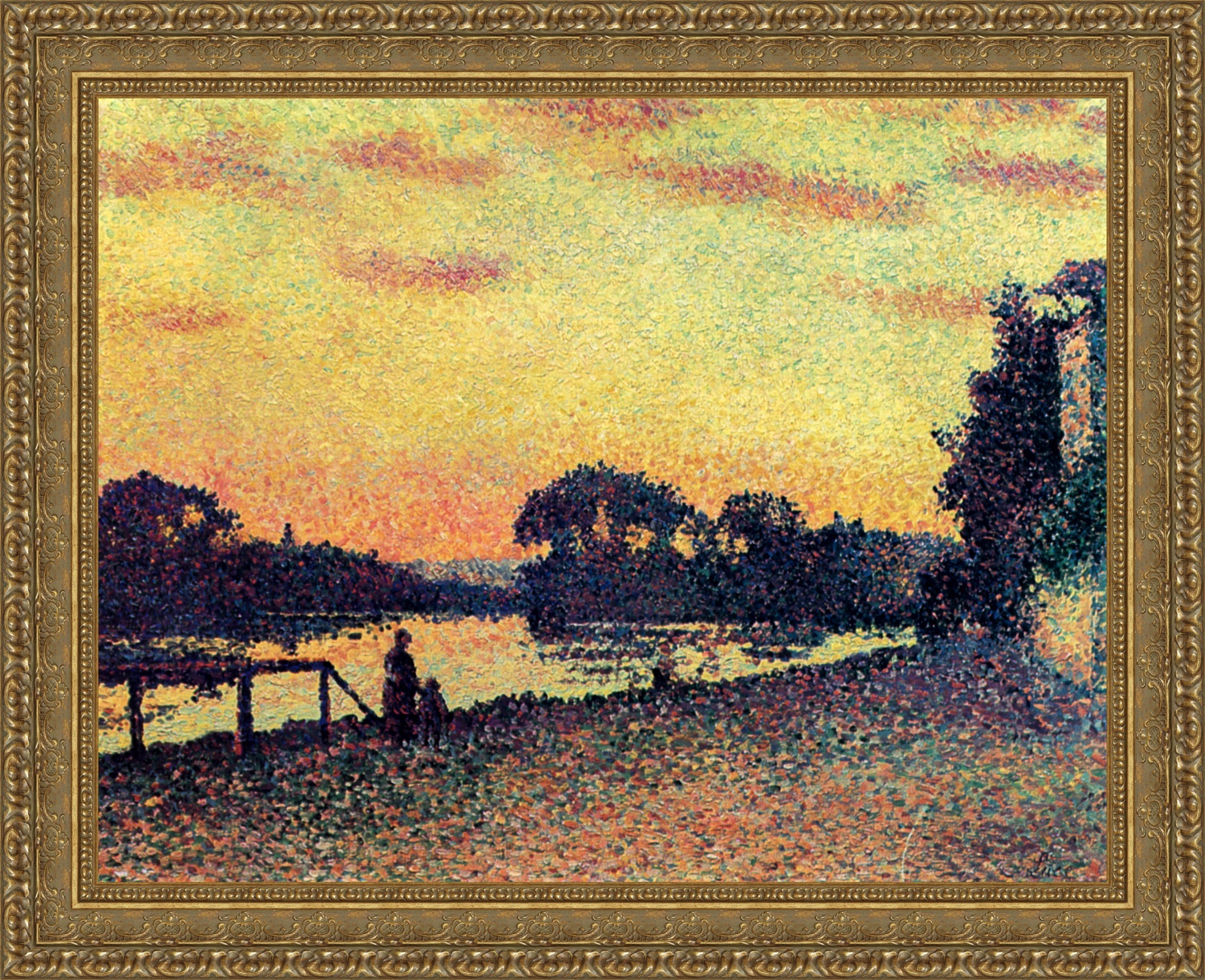 Sunset, Bank of the Seine at Herblay