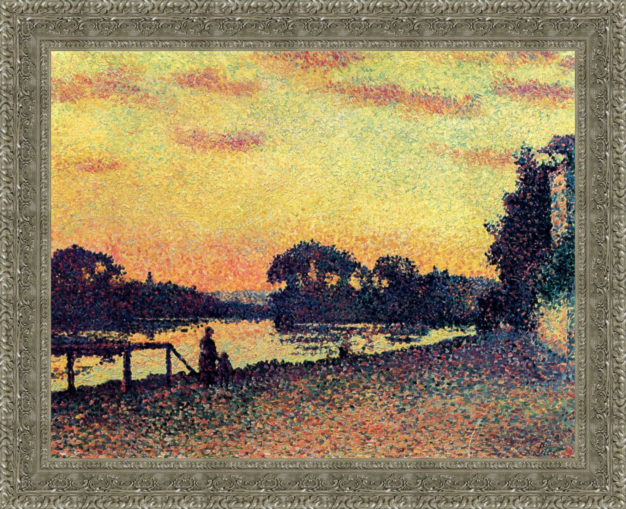 Sunset, Bank of the Seine at Herblay