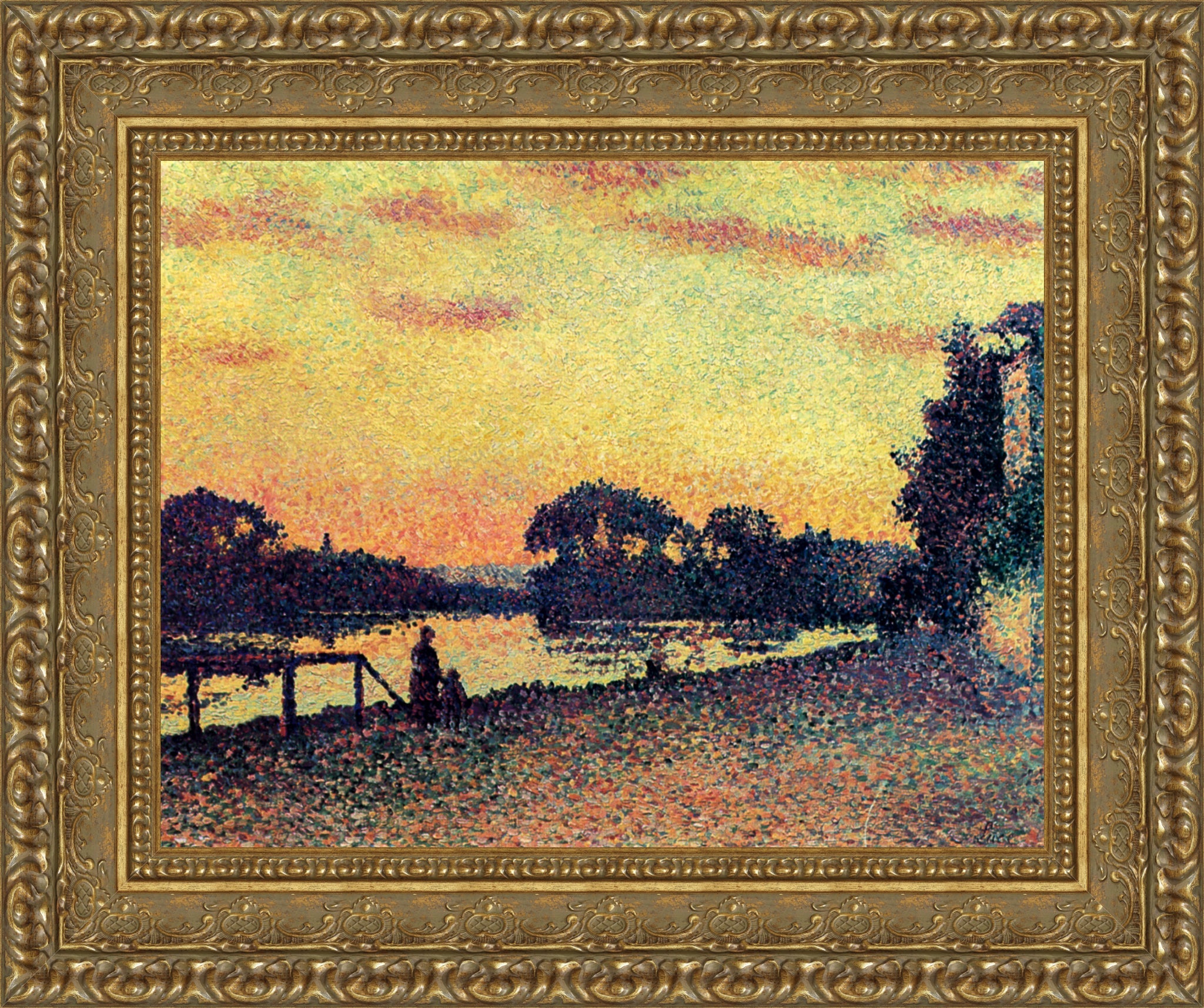 Sunset, Bank of the Seine at Herblay