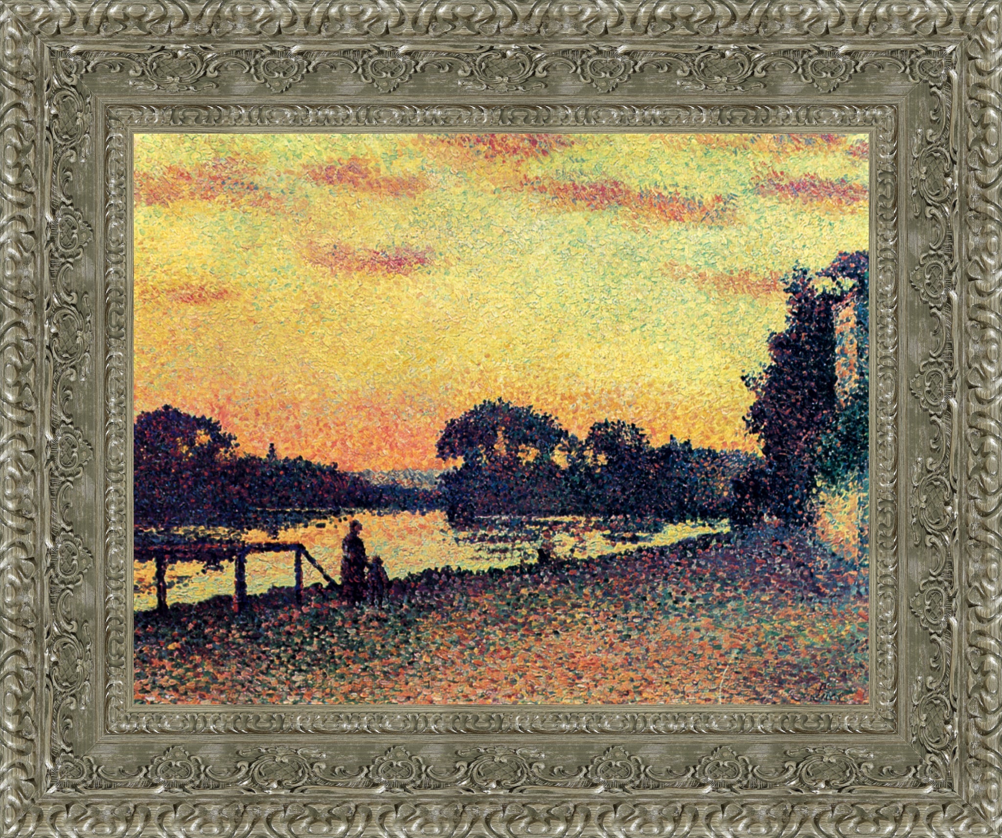 Sunset, Bank of the Seine at Herblay