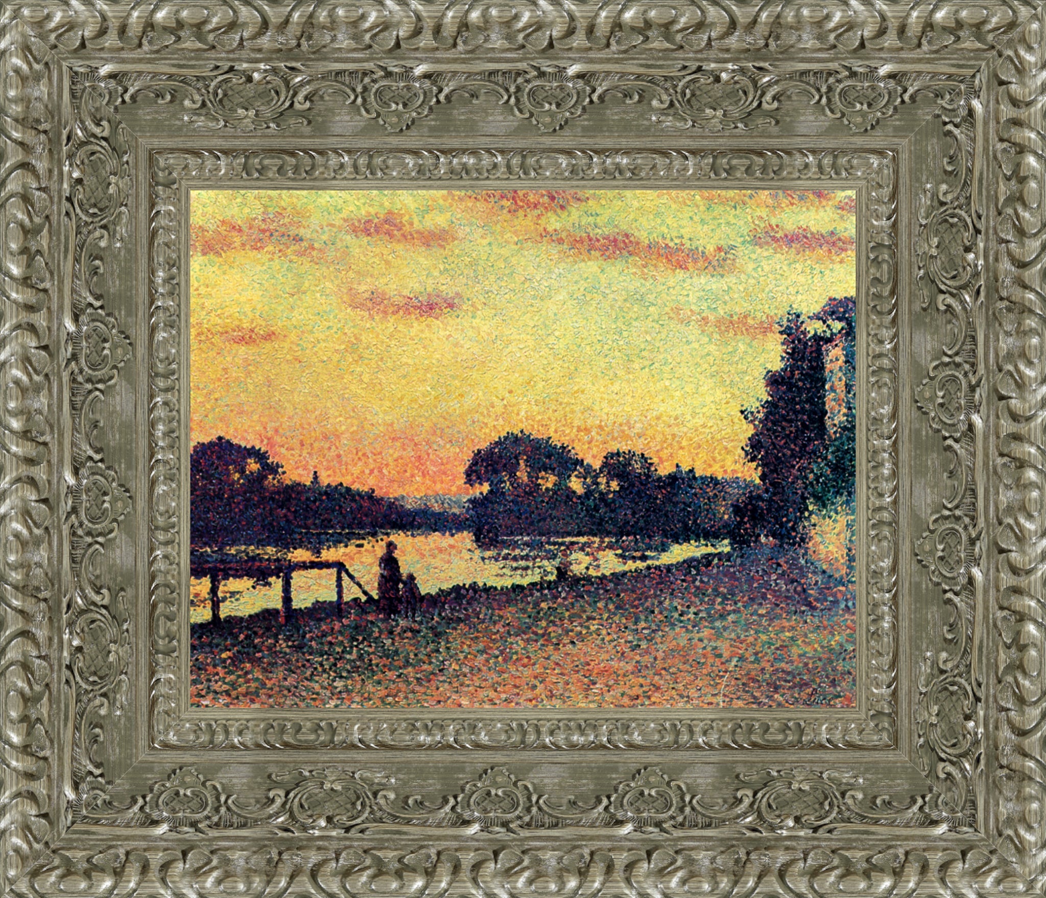 Sunset, Bank of the Seine at Herblay