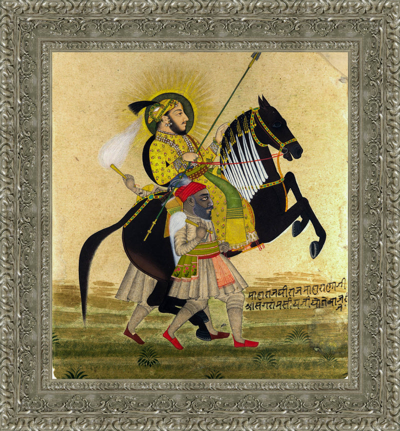 Maharana Sangram Singh II Riding a Prize Stallion – Mewar School