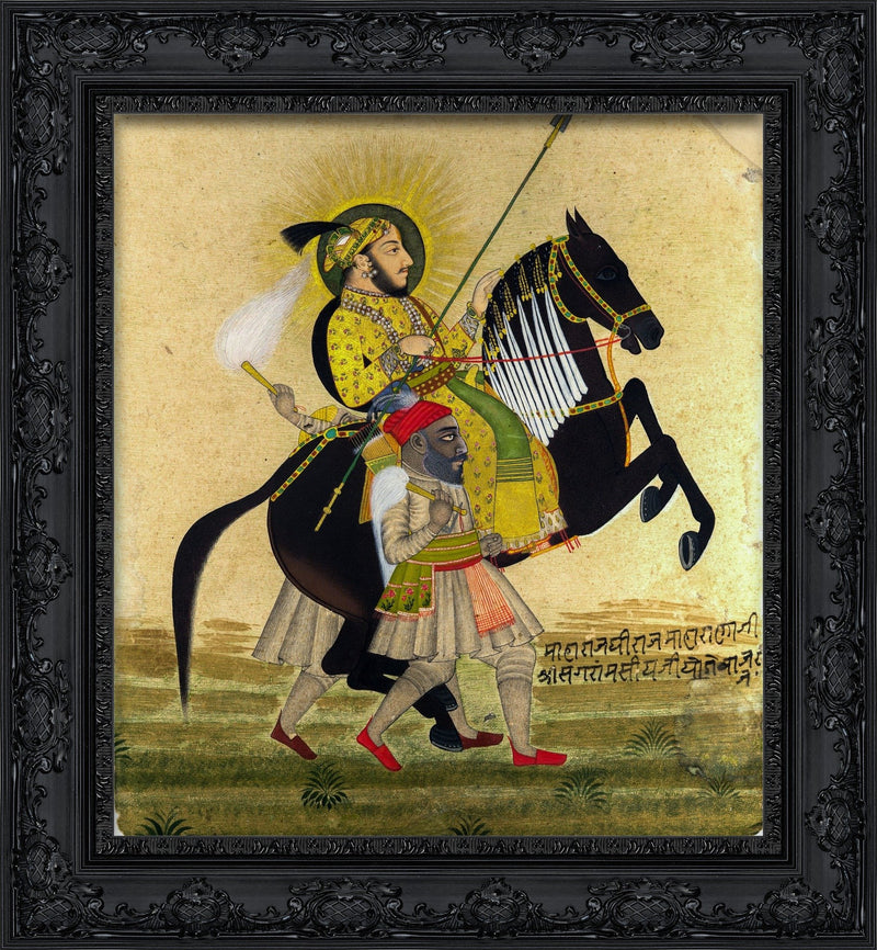 Maharana Sangram Singh II Riding a Prize Stallion – Mewar School