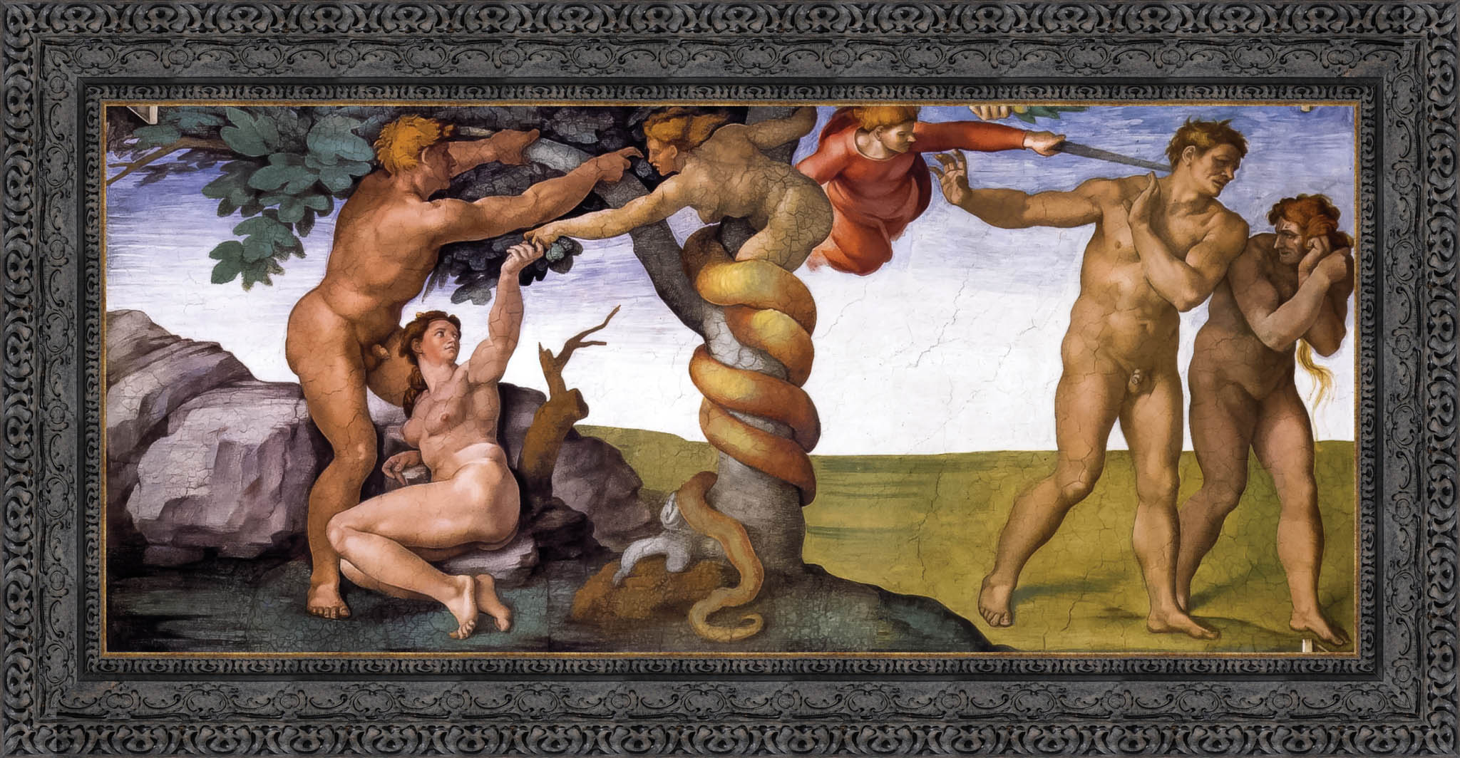 The Fall and Expulsion from the Garden of Eden – Michelangelo, 1509 - 1510 - Canvas Classics