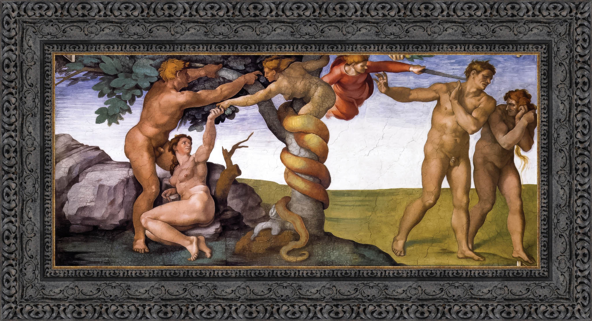 The Fall and Expulsion from the Garden of Eden – Michelangelo, 1509 - 1510 - Canvas Classics