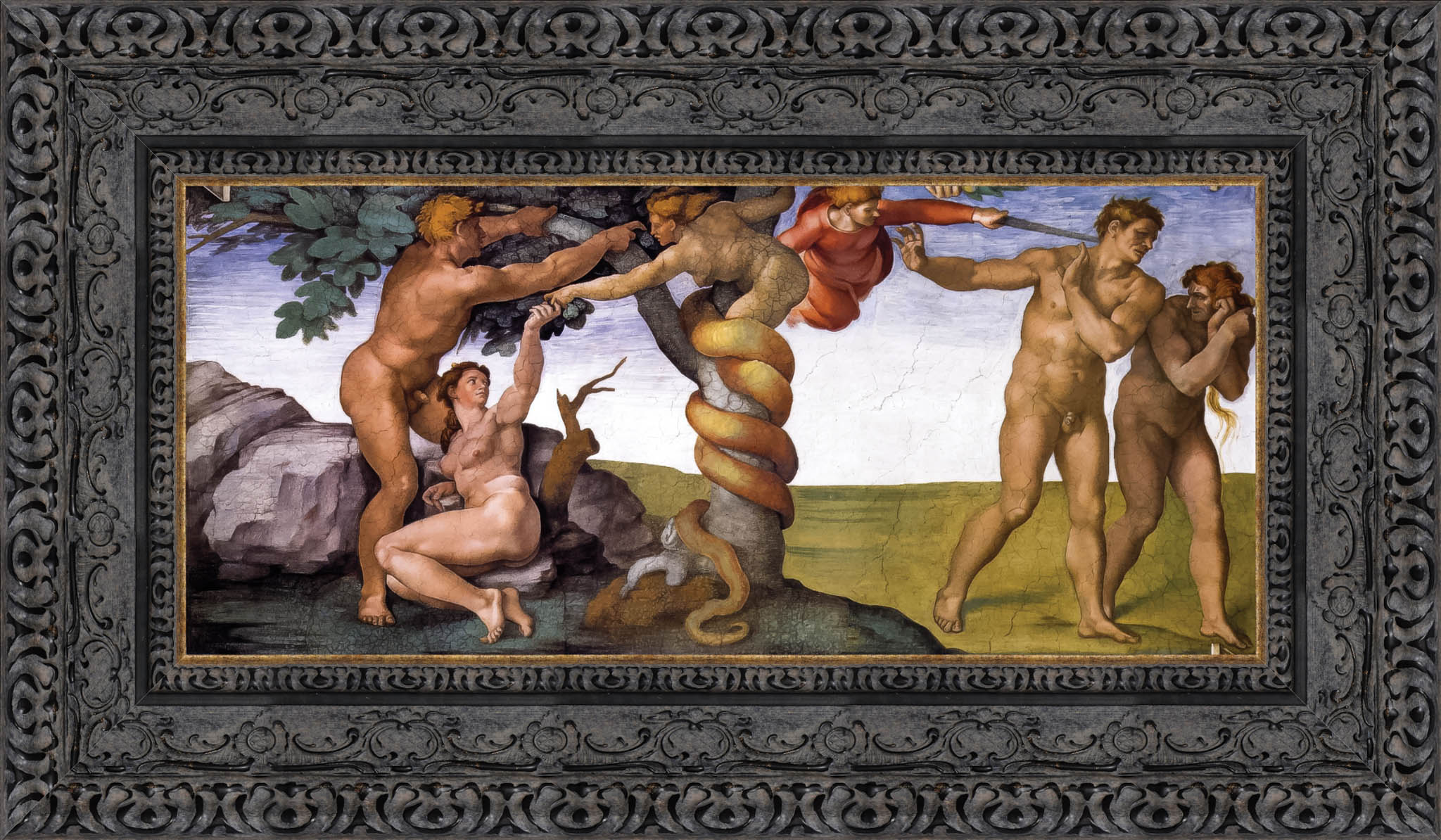 The Fall and Expulsion from the Garden of Eden – Michelangelo, 1509 - 1510 - Canvas Classics