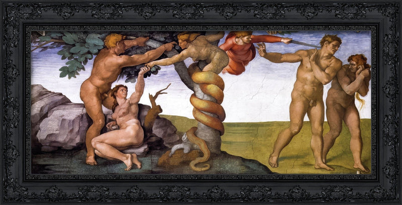 The Fall and Expulsion from the Garden of Eden – Michelangelo, 1509-1510