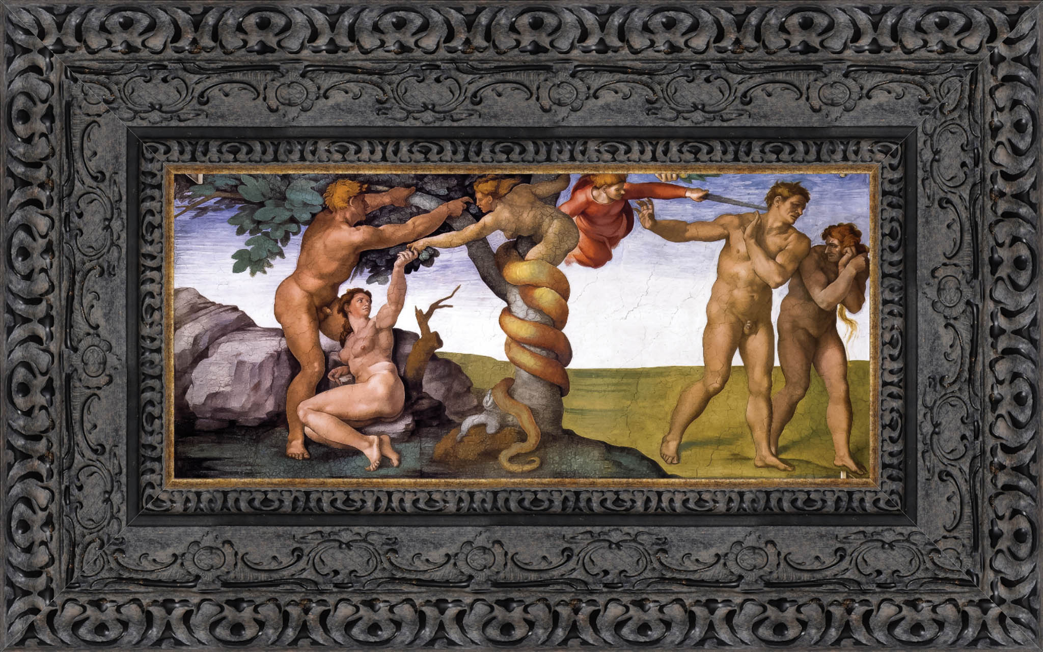 The Fall and Expulsion from the Garden of Eden – Michelangelo, 1509 - 1510 - Canvas Classics