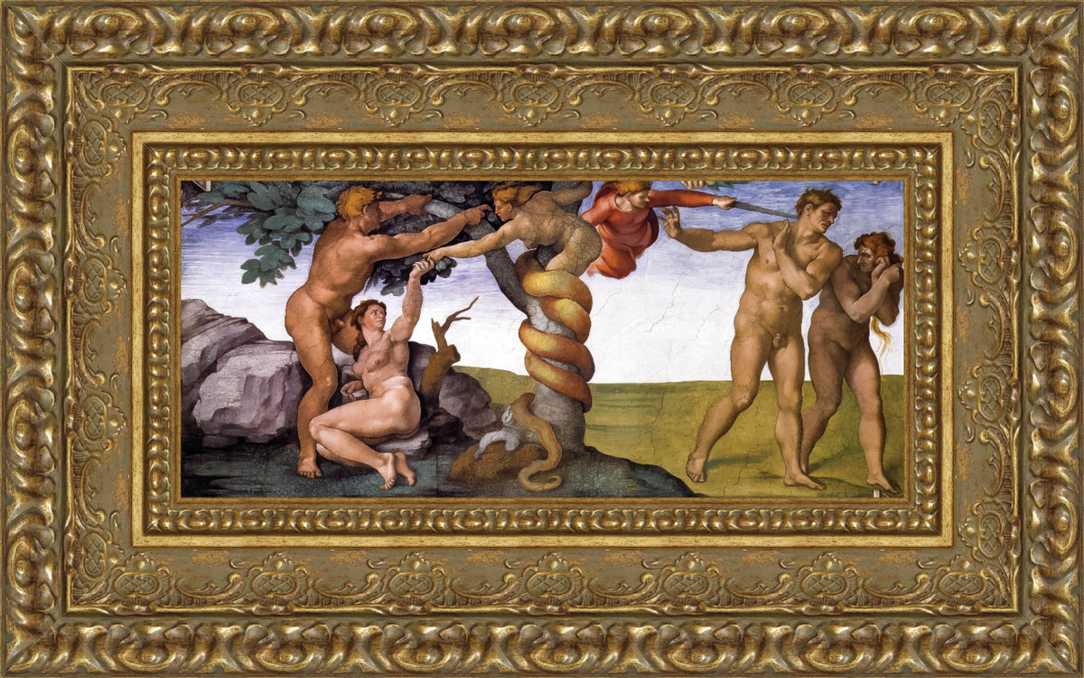 The Fall and Expulsion from the Garden of Eden – Michelangelo, 1509-1510