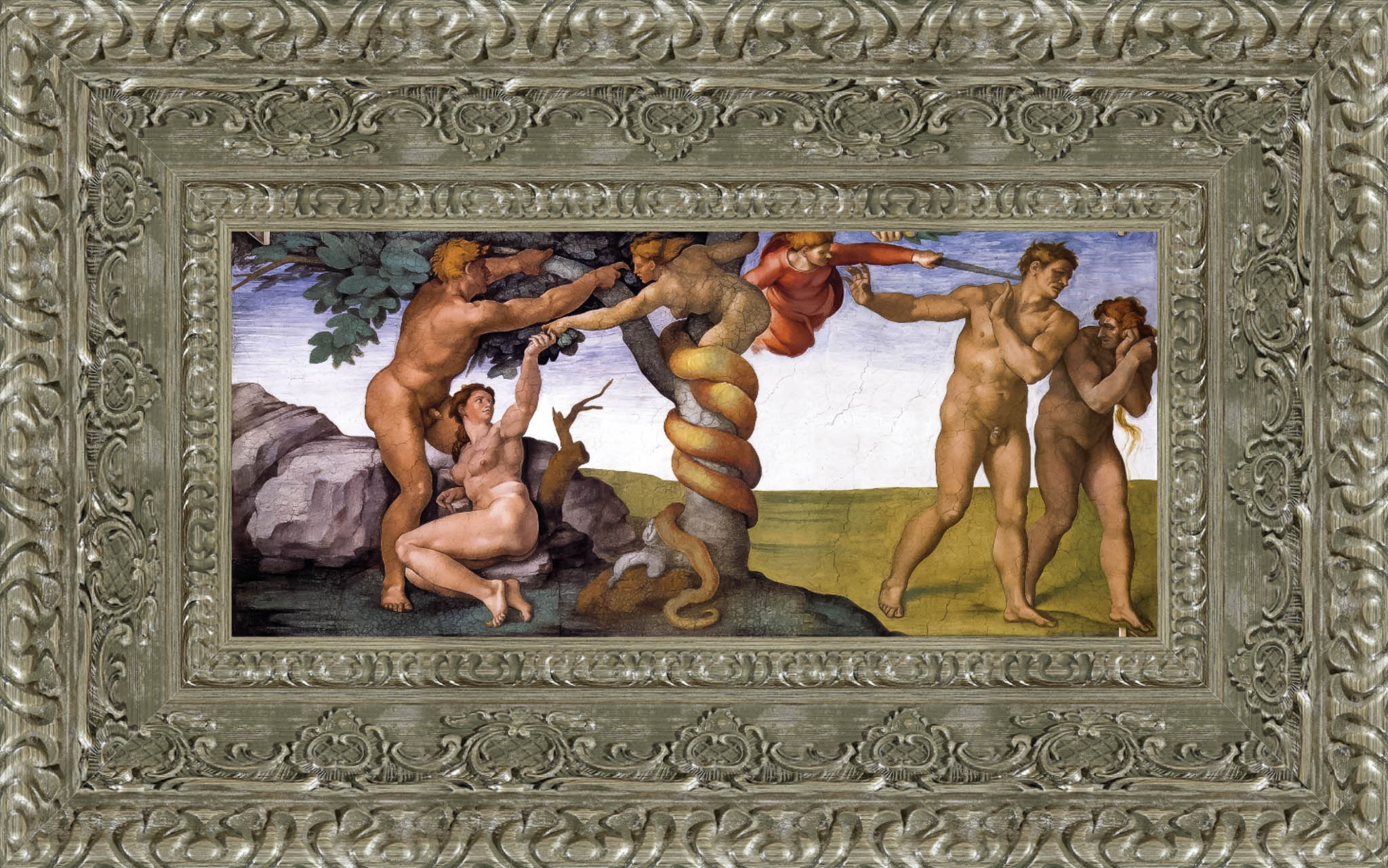 The Fall and Expulsion from the Garden of Eden – Michelangelo, 1509 - 1510 - Canvas Classics
