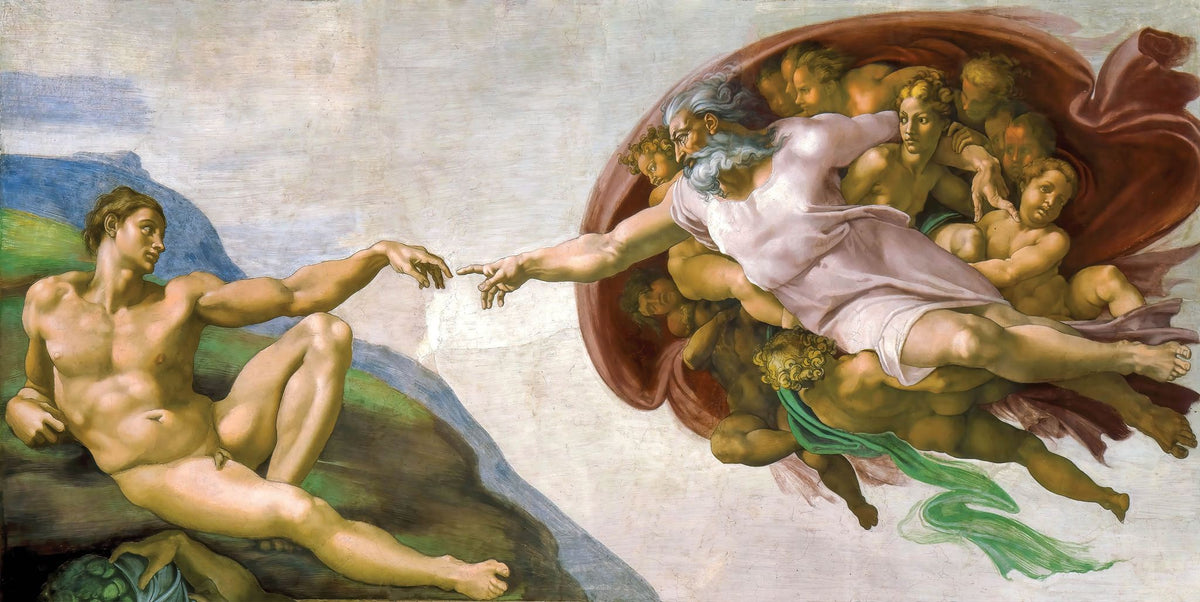 The Creation of Adam – Michelangelo, 1512, framed