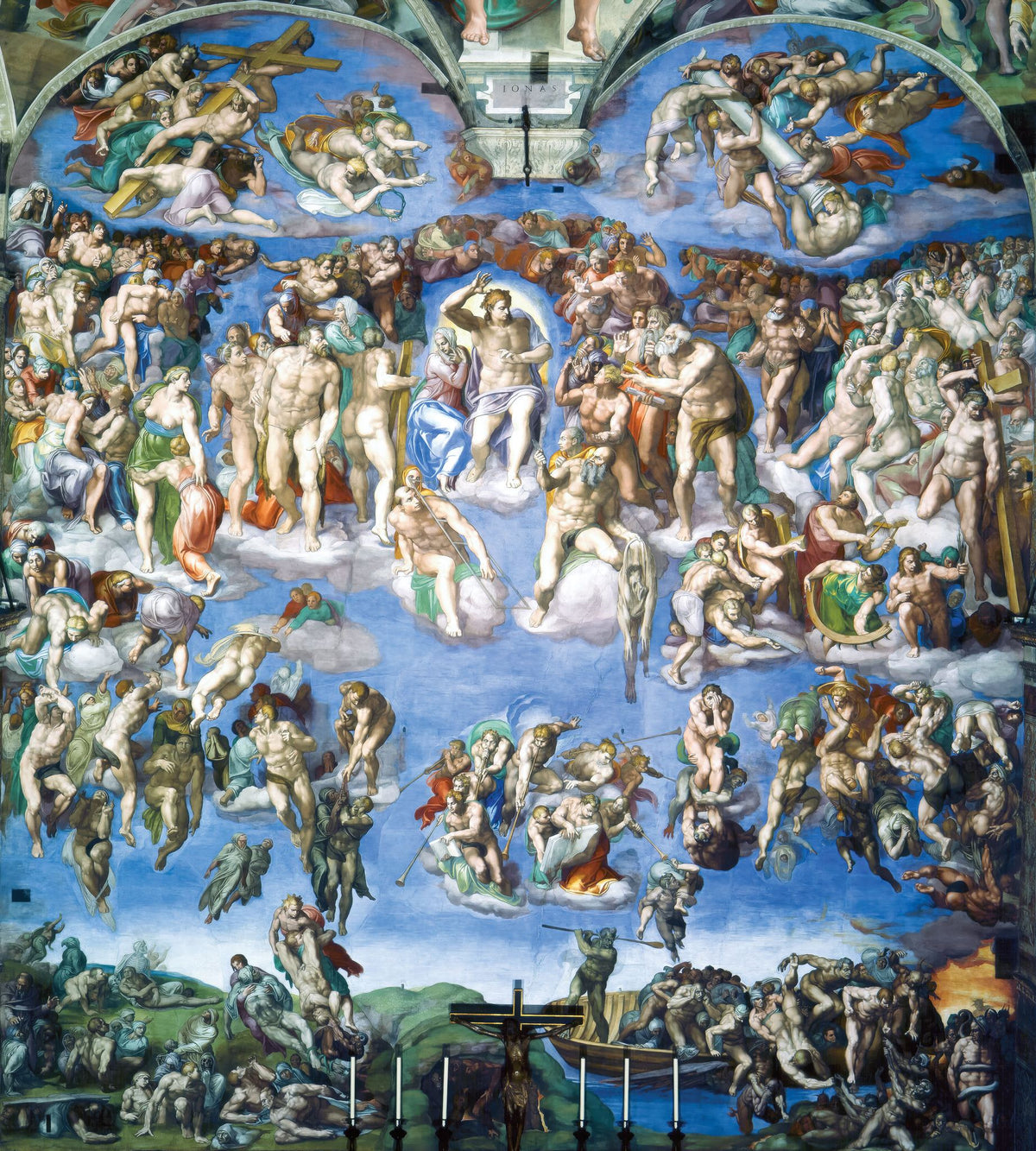 The Last Judgement – Michelangelo, 1541, framed