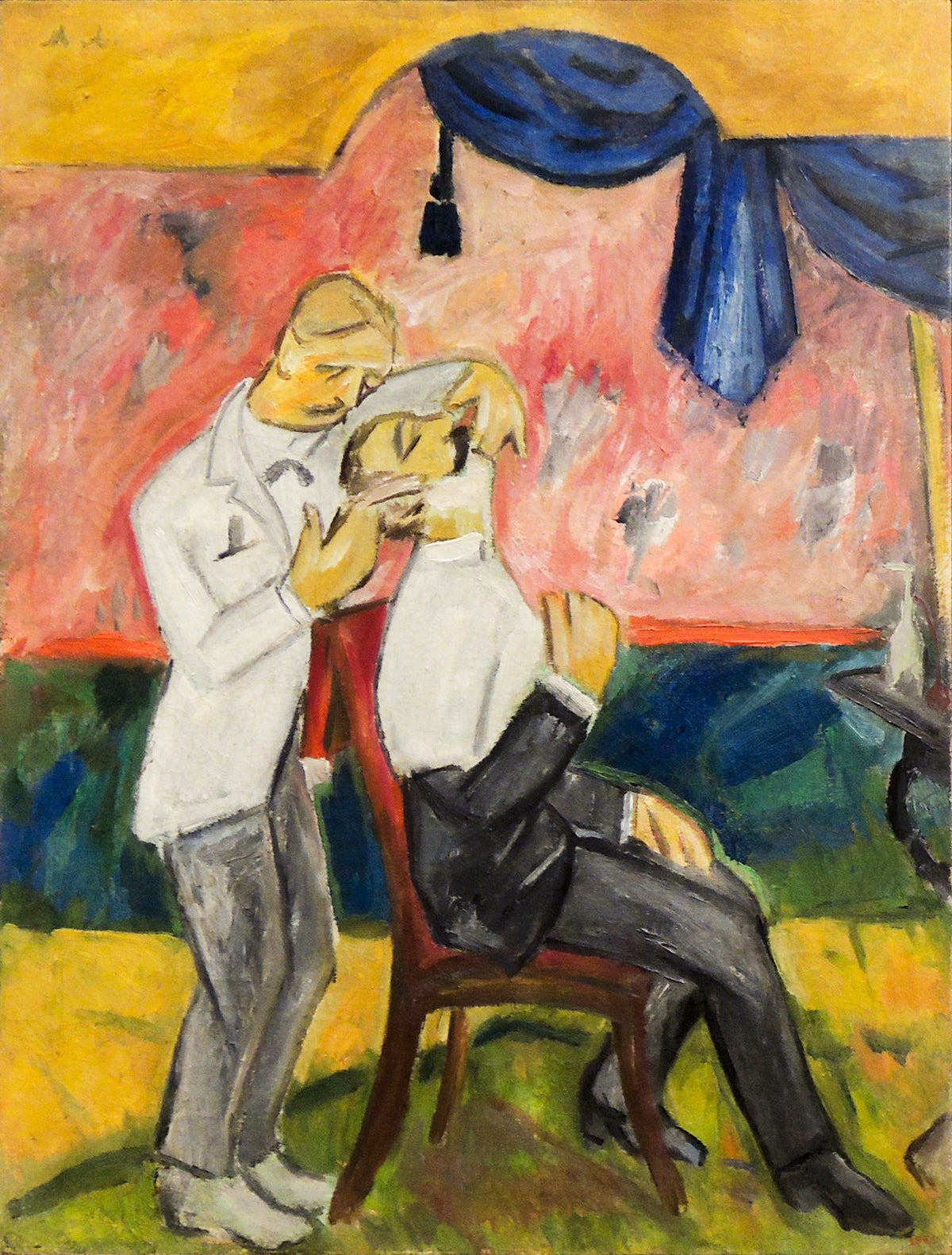 The Barber – Mikhail Larionov, 1907, framed