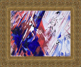 Rayonist Composition in Red and Blue – Mikhail Larionov, c. 1912–1913