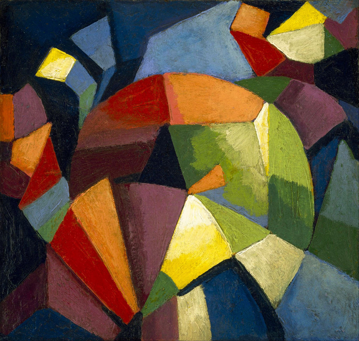 Synchromy – Morgan Russell, 1913–1914, framed