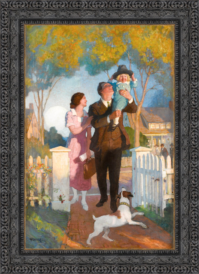 Arriving Home After the Day's Work – N. C. Wyeth, 1917