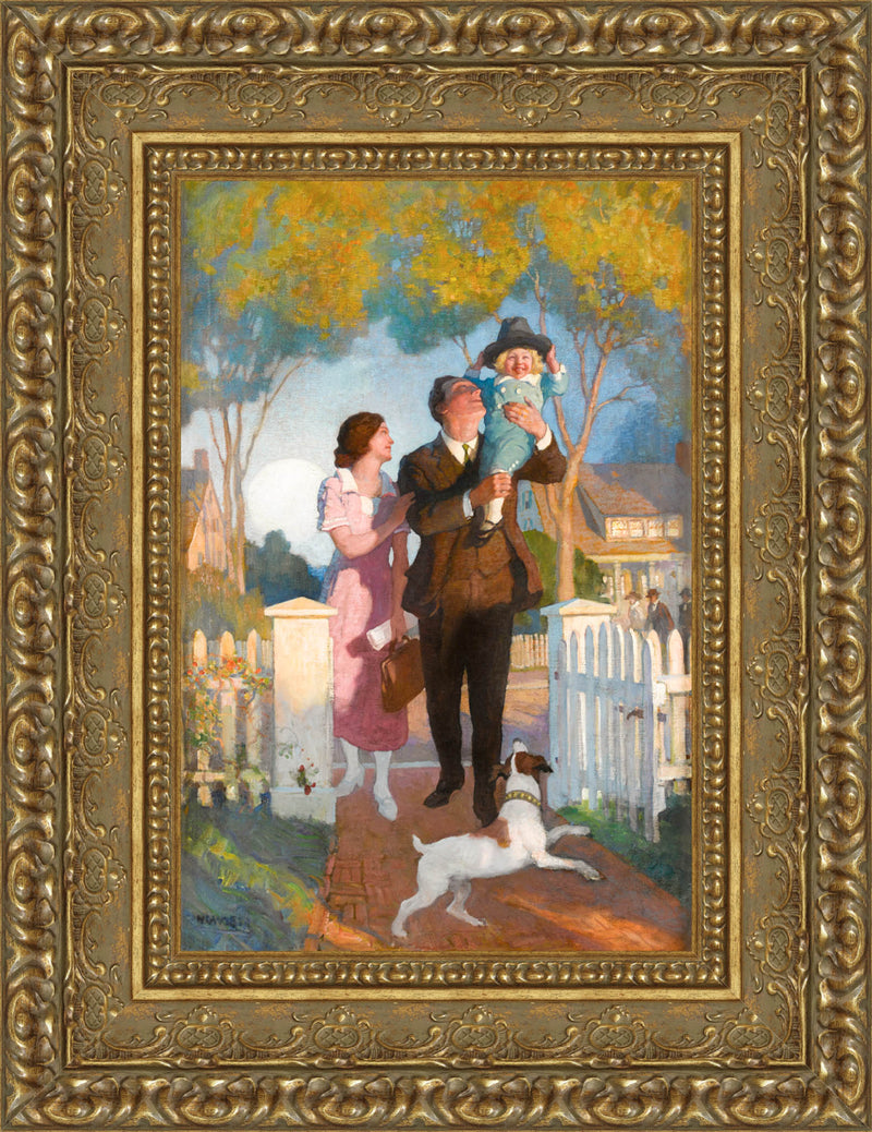 Arriving Home After the Day's Work – N. C. Wyeth, 1917