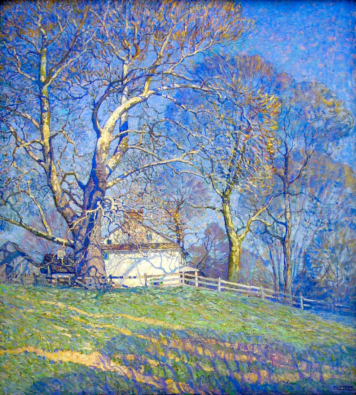 Buttonwood Farm – N. C. Wyeth, c. 1932, framed