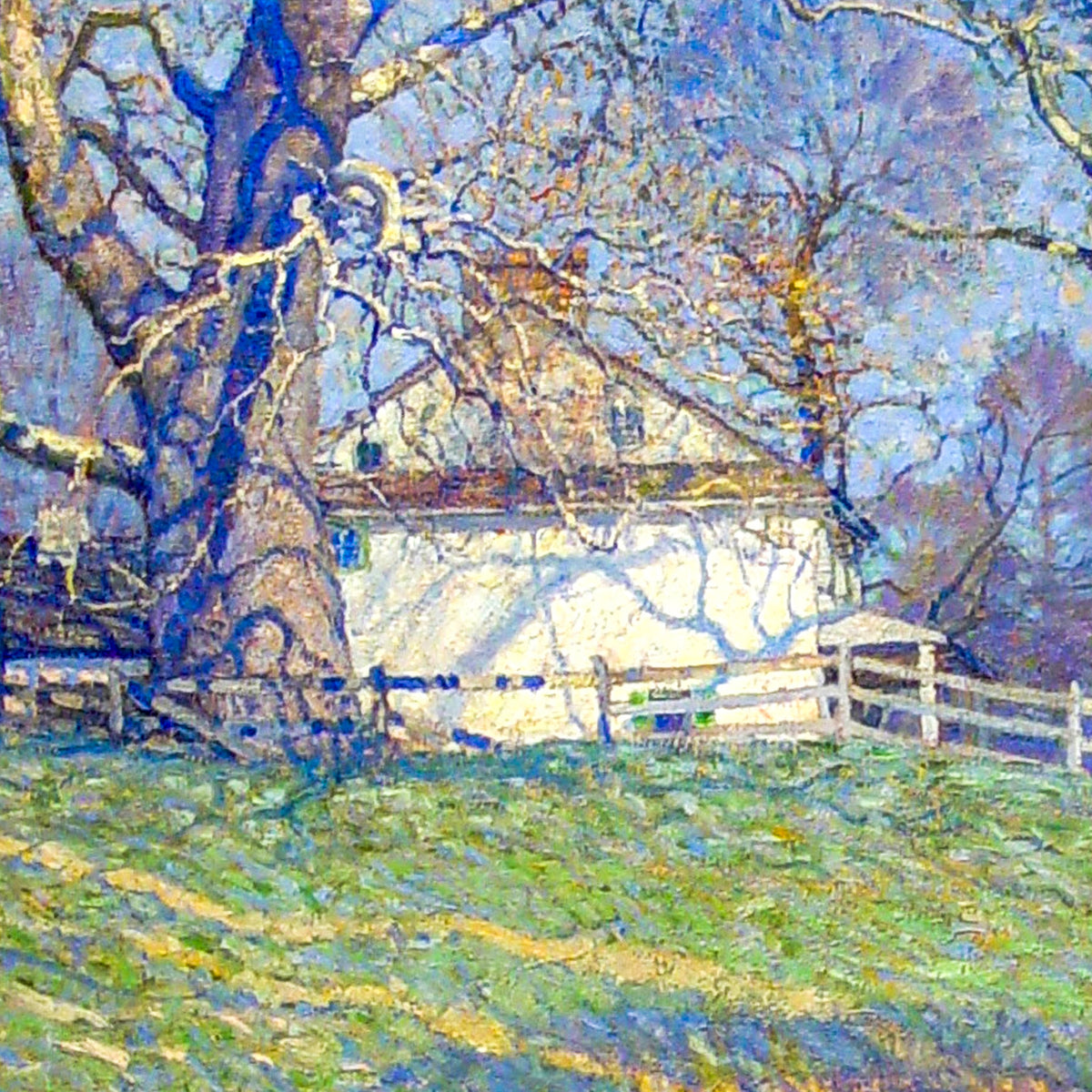 Buttonwood Farm – N. C. Wyeth, c. 1932, print detail at full resolution