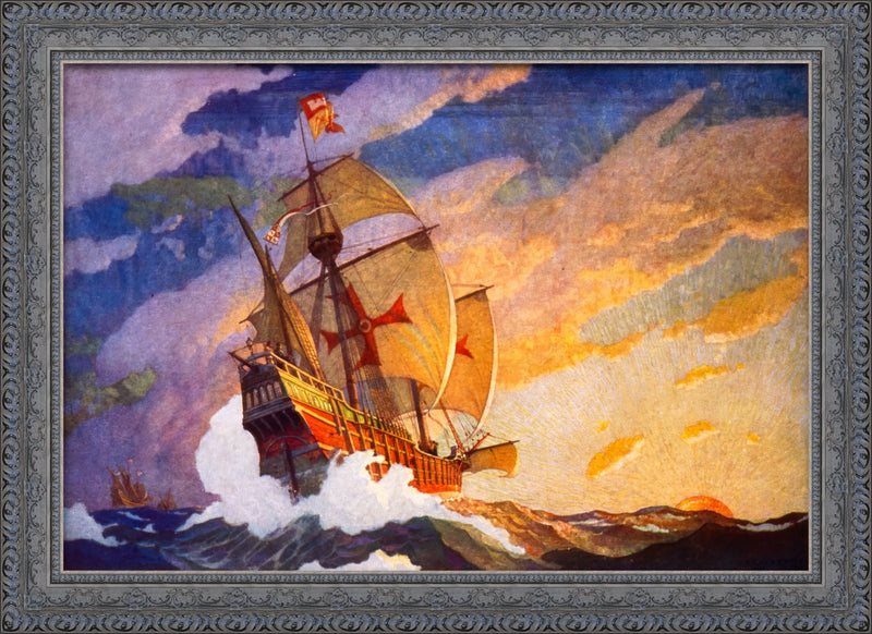 An Expedition Ship Under Full Sail – N.C. Wyeth, 1927