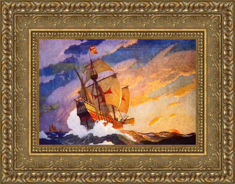 An Expedition Ship Under Full Sail – N.C. Wyeth, 1927