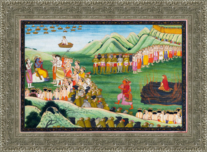 Agni Pariksha: The Fire Ordeal of Sita – First Generation after Nainsukh, Guler-Kangra, c. 1780–1800