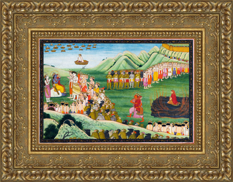 Agni Pariksha: The Fire Ordeal of Sita – First Generation after Nainsukh, Guler-Kangra, c. 1780–1800