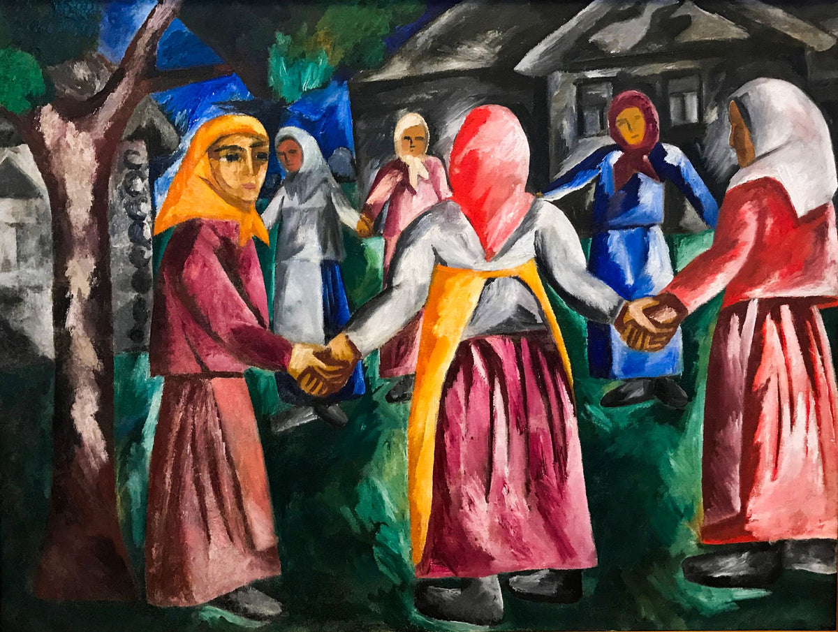 Khorovod – Natalia Goncharova, 1910, framed
