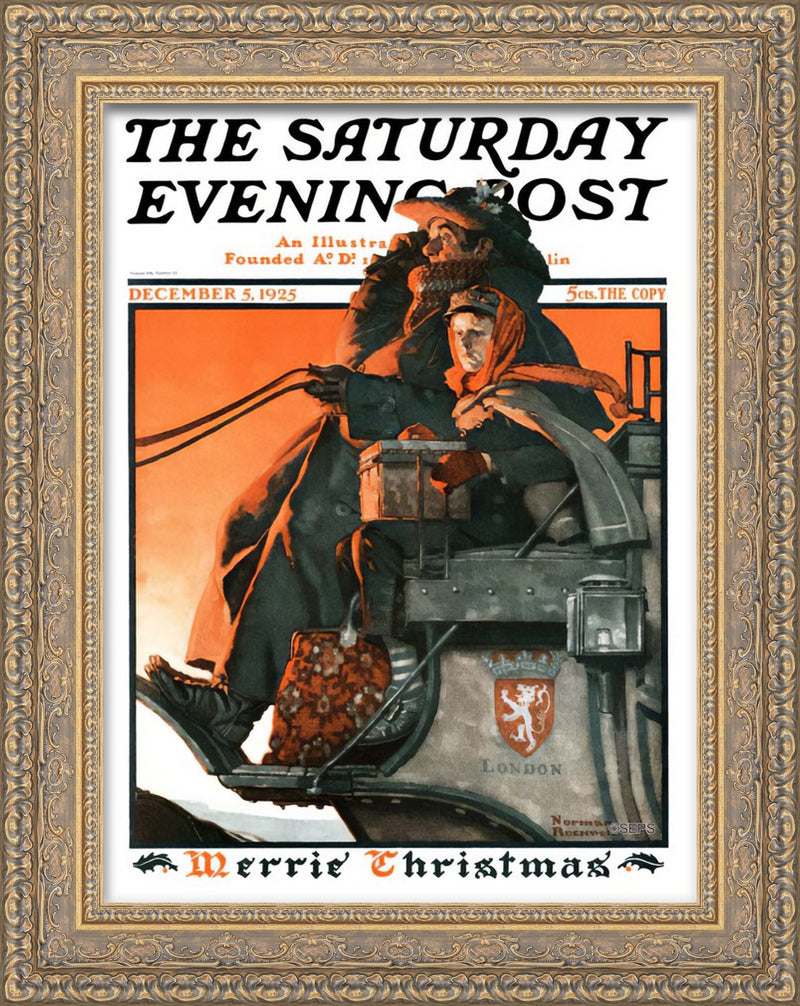 Saturday Evening Post Cover, December 5, 1925 – Norman Rockwell, 1925