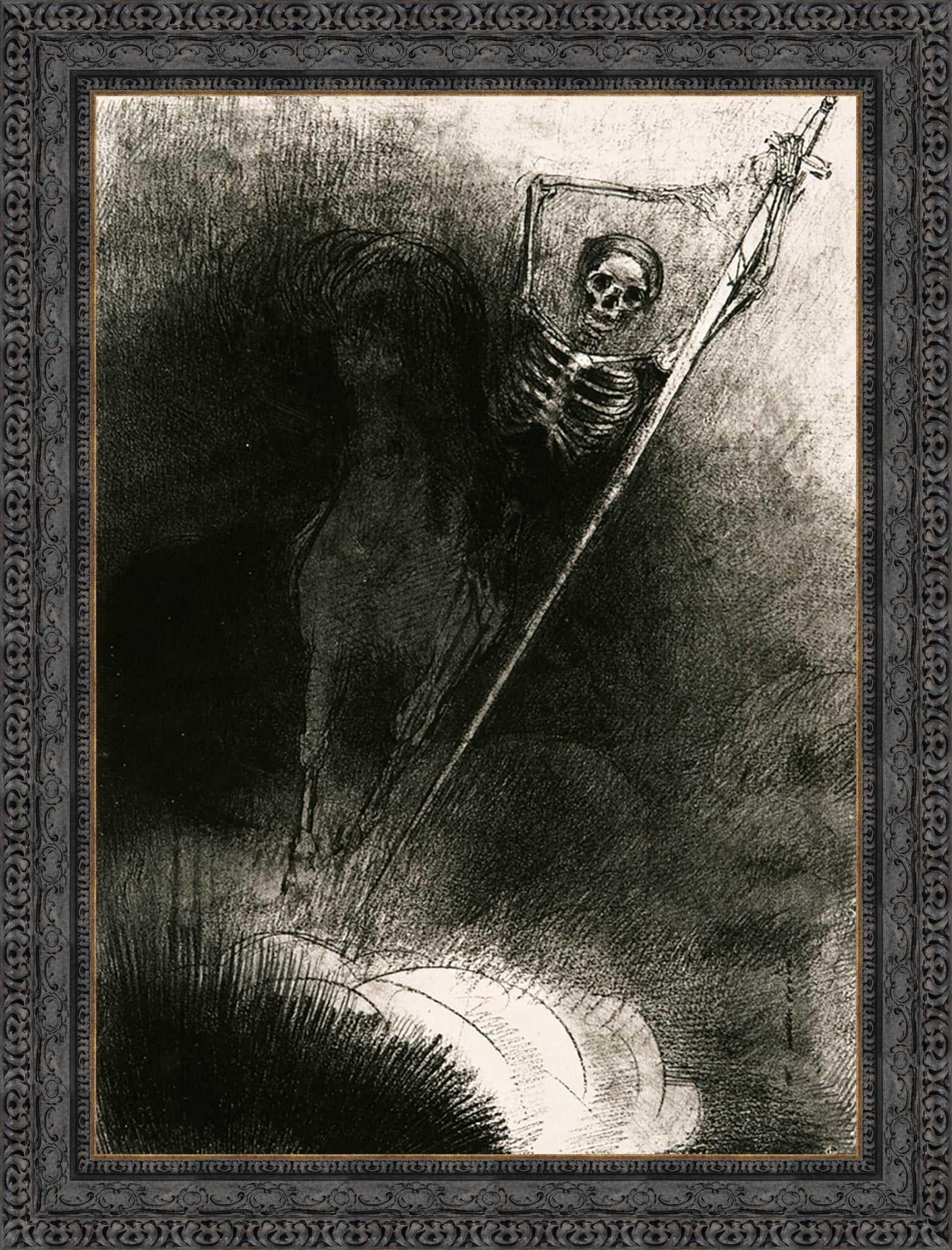 Apocalypse De Saint Jean III by Odilon Redon — Framed Giclee Canvas Print | Canvas Classics