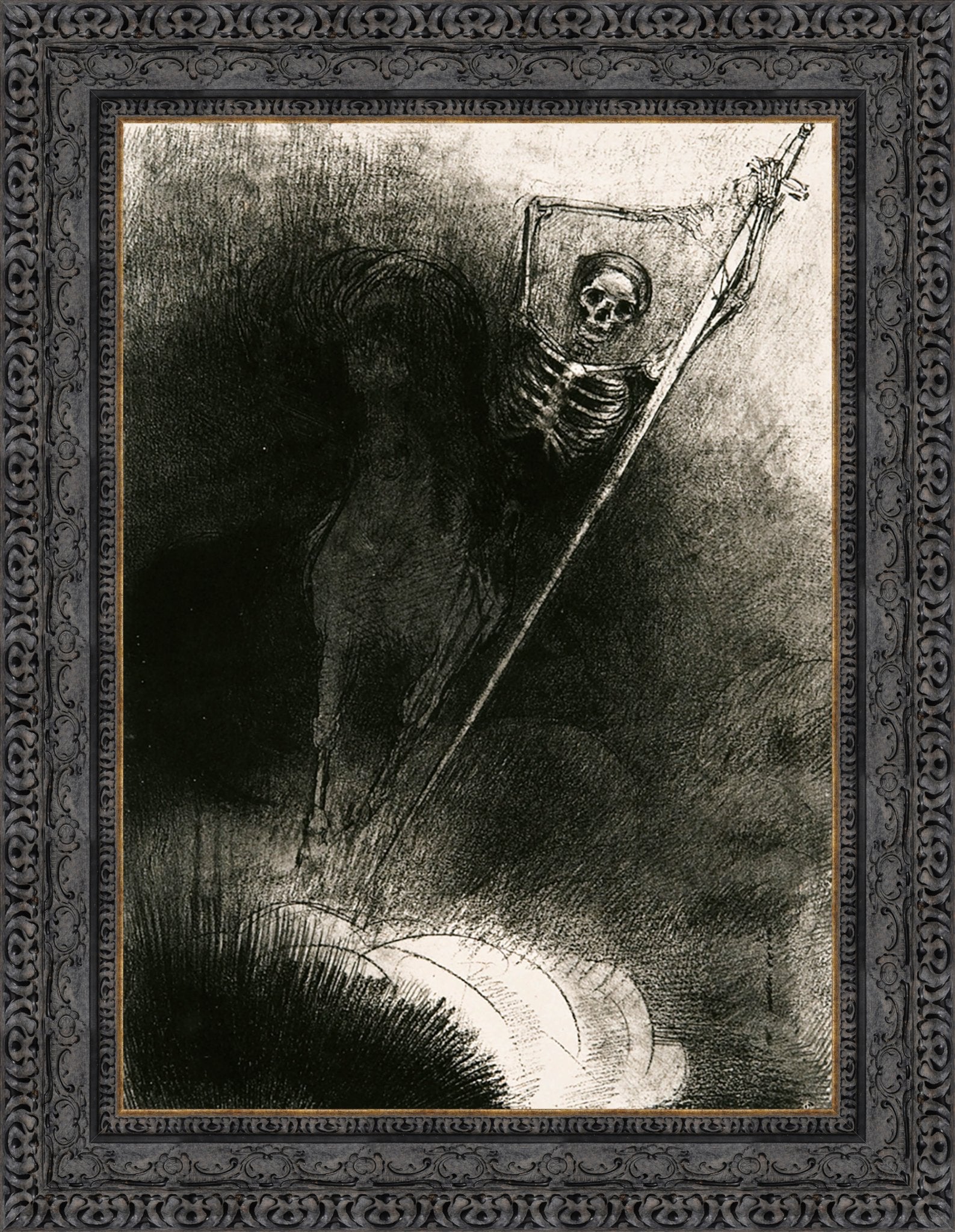 Apocalypse De Saint Jean III by Odilon Redon — Framed Giclee Canvas Print | Canvas Classics