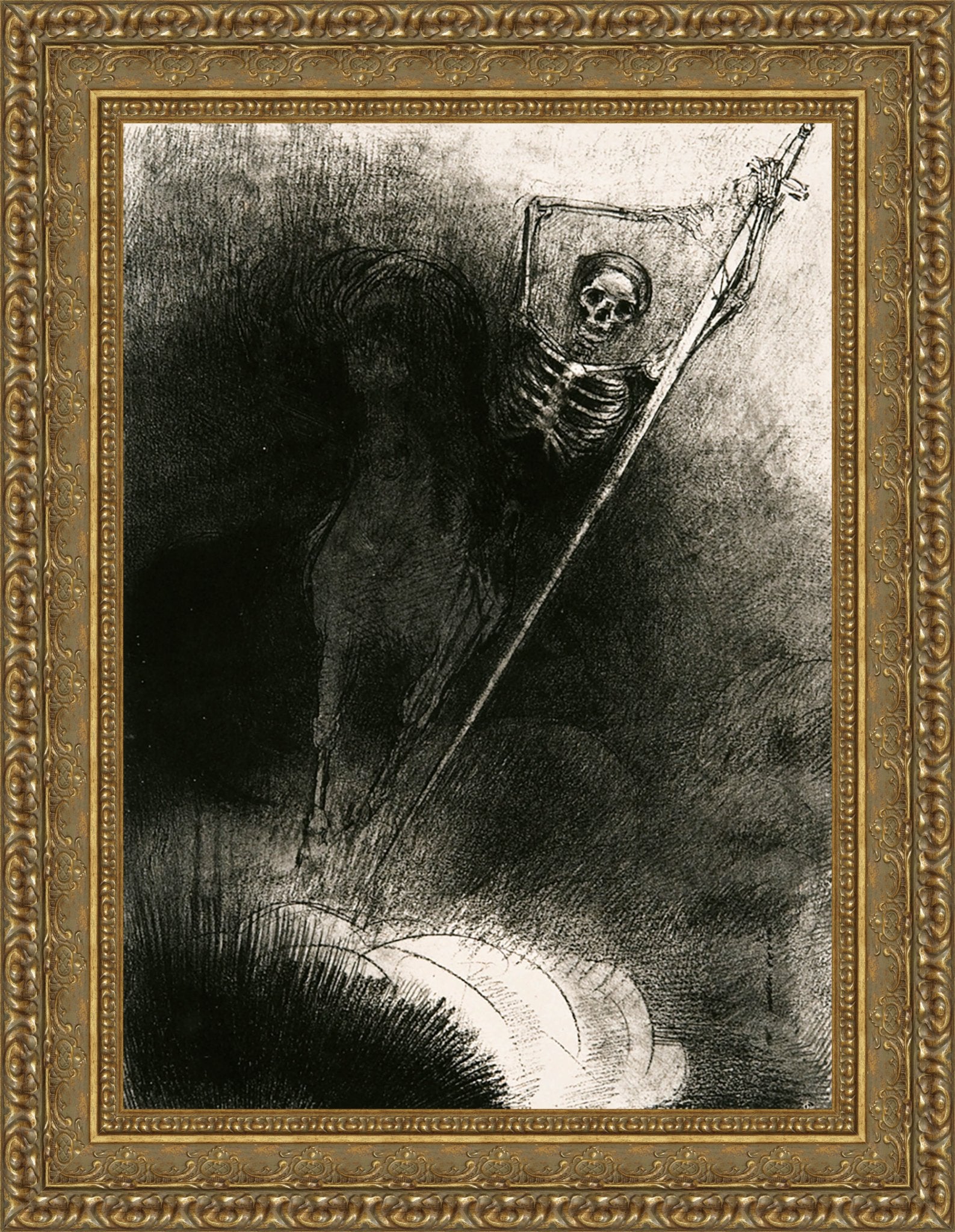 Apocalypse De Saint Jean III by Odilon Redon — Framed Giclee Canvas Print | Canvas Classics