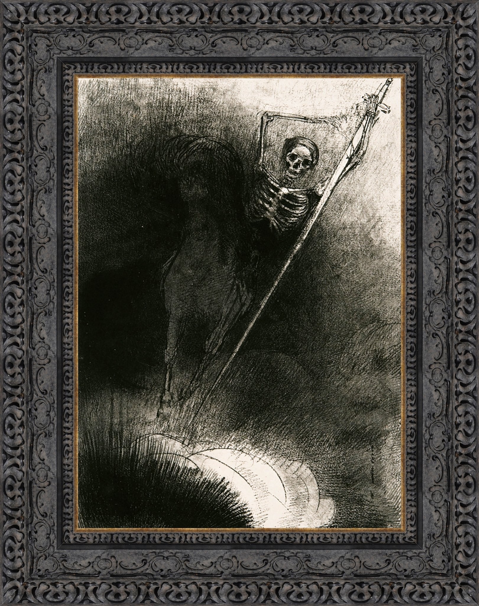 Apocalypse De Saint Jean III by Odilon Redon — Framed Giclee Canvas Print | Canvas Classics