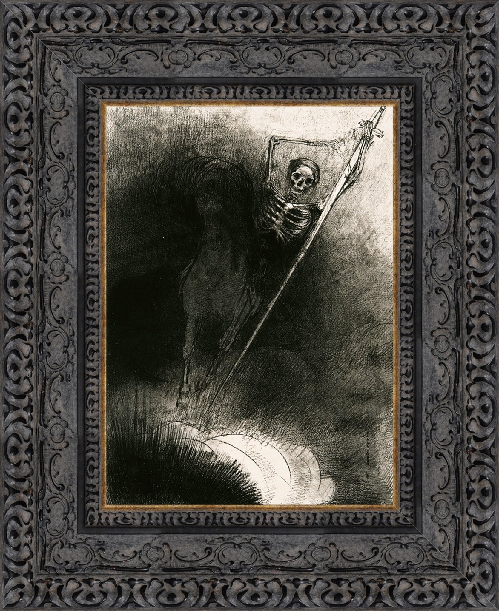 Apocalypse De Saint Jean III by Odilon Redon — Framed Giclee Canvas Print | Canvas Classics