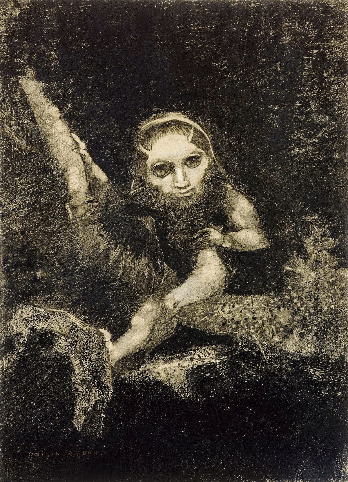 Caliban – Odilon Redon, 1881, framed