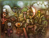 Carnival in the Mountains by Paul Klee — Framed Giclee Canvas Print | Canvas Classics