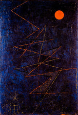 Coloured Lightning by Paul Klee — Framed Giclee Canvas Print | Canvas Classics