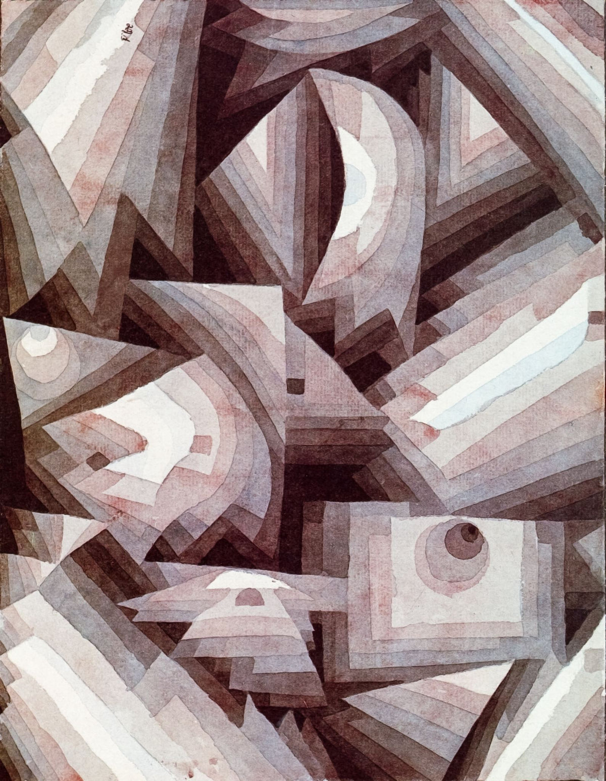 Crystal Graduation – Paul Klee, 1921, framed