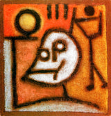 Death and Fire by Paul Klee — Framed Giclee Canvas Print | Canvas Classics