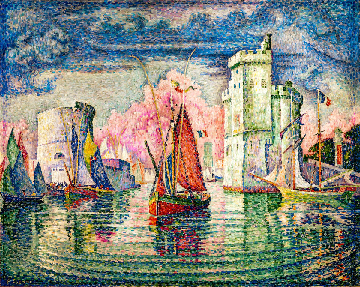 Entrance to the Port of La Rochelle – Paul Signac, 1921, framed