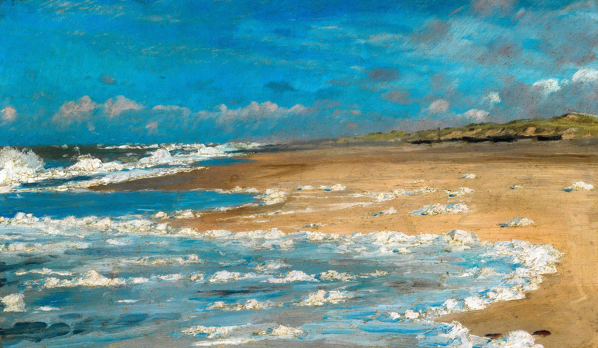 Beach at Stenbjerg – Peder Severin Kroyer, 1902, framed