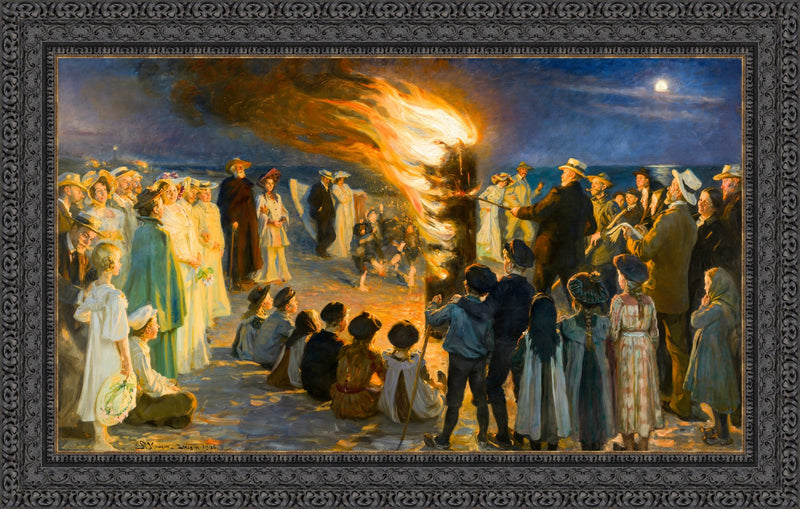 Midsummer Eve Bonfire on Skagen Beach – Peder Severin Krøyer, 1906
