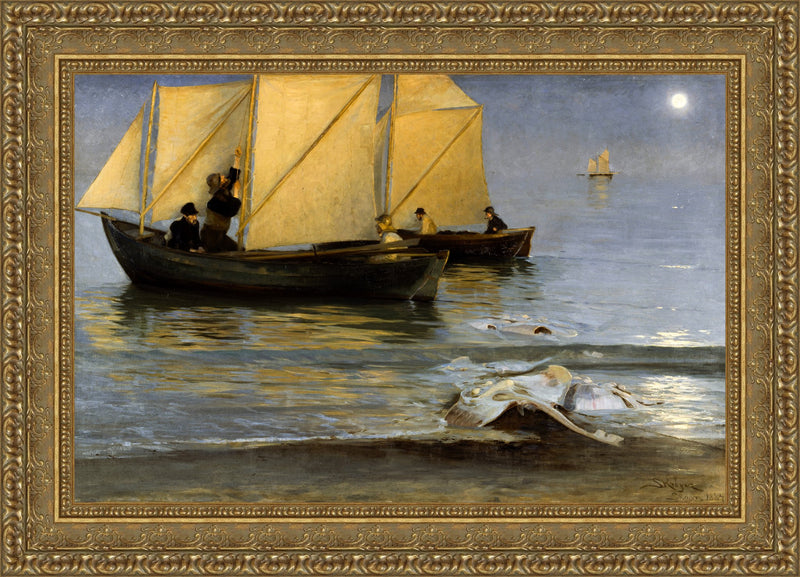 Skagen Fishermen Setting Out on a Summer Evening – Peder Severin Kroyer, 1888