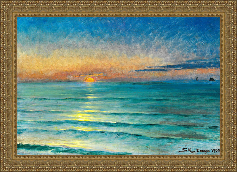 Sunset on the North Beach – Peder Severin Kroyer, 1905