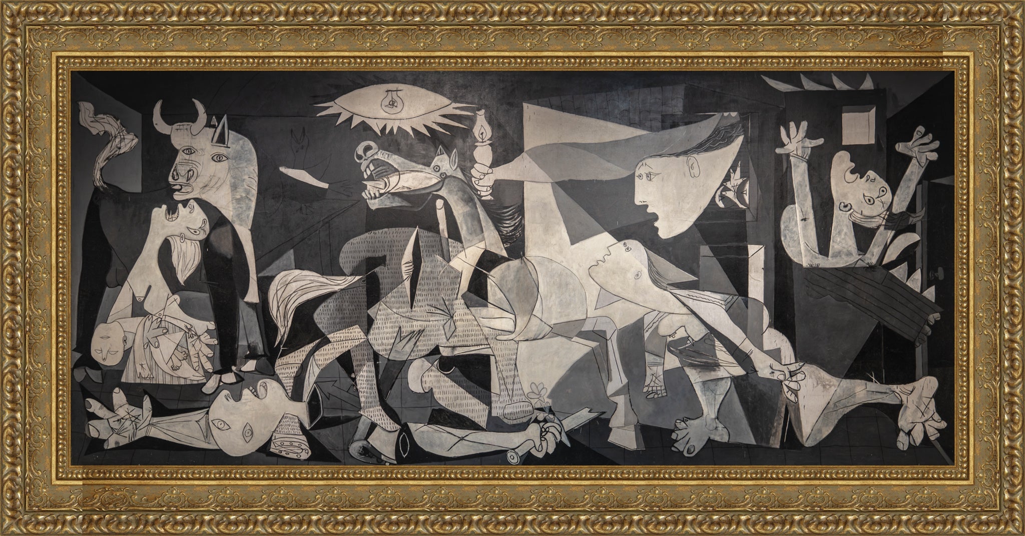 Guernica – Estate – Gold Frame by Picasso