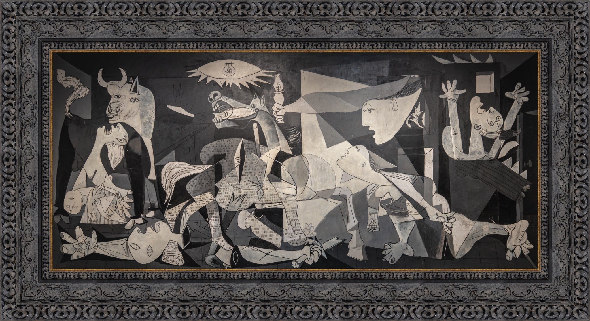 Guernica – Large – Dark Bronze Frame by Picasso