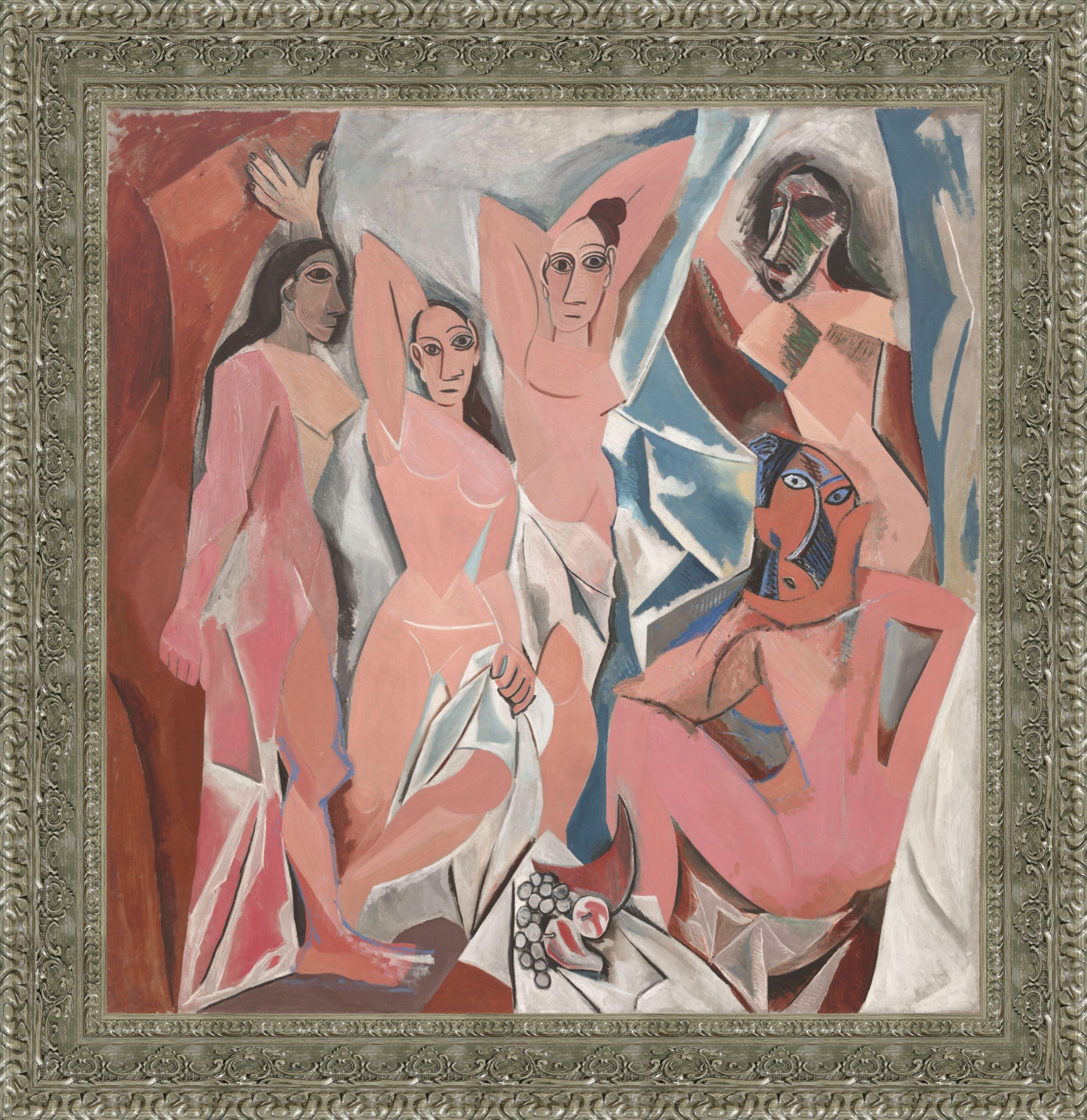 Les Demoiselles d'Avignon – Estate – Silver Frame by Picasso