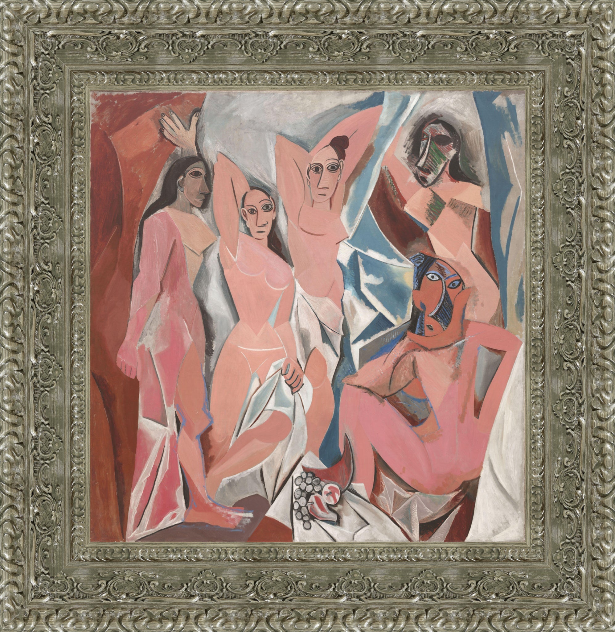 Les Demoiselles d'Avignon – Medium – Silver Frame by Picasso