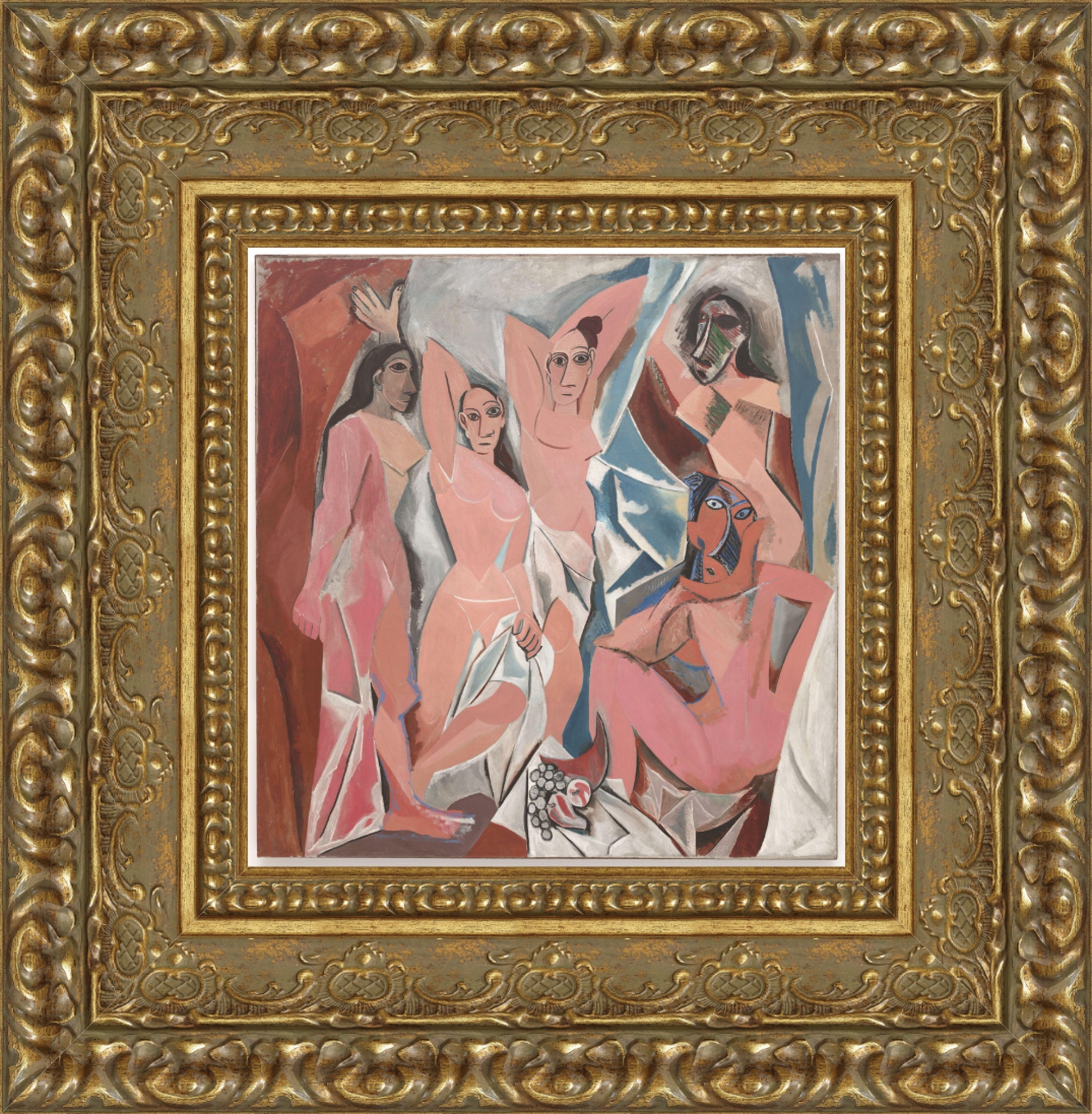 Les Demoiselles d'Avignon – Small – Gold Frame by Picasso